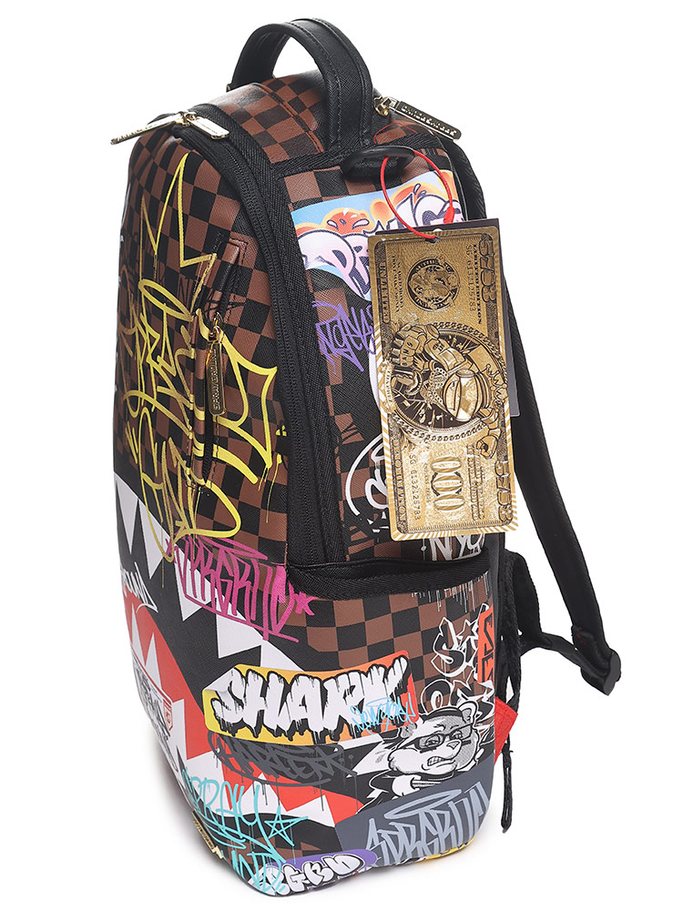 ☆かっこいい☆Spray Ground シャークプリントフーディ スプレイグラウンド バック リュック シャークプリント TAGGED