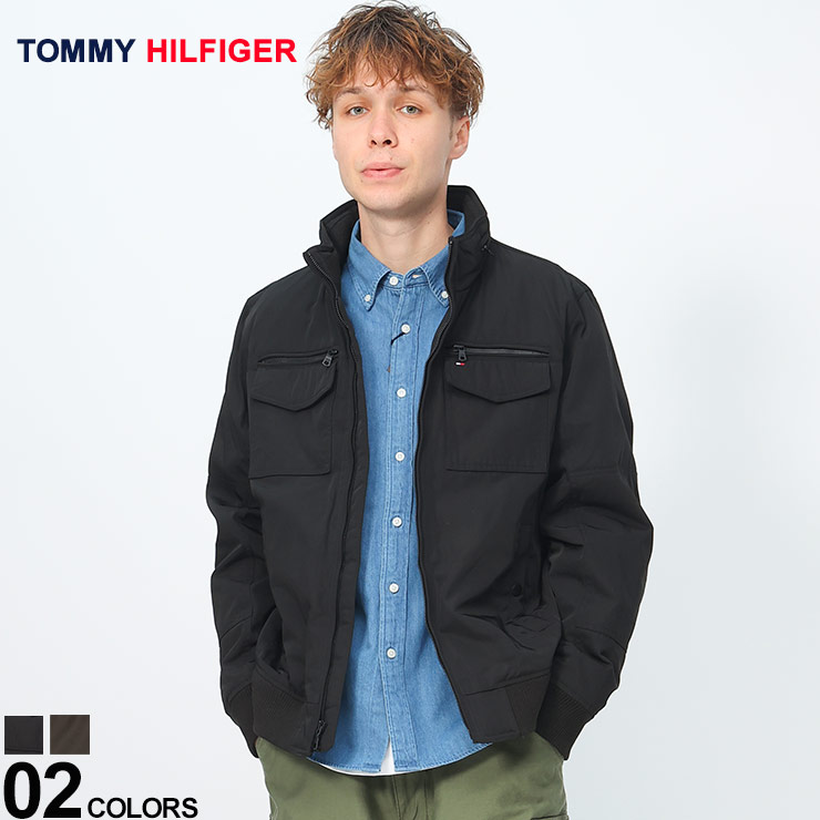 トミーヒルフィガー ジャケット ボンバージャケット M65 スタンドカラー ユニセックス TOMMY HILFIGER アウター 防寒 メンズ  158AP775