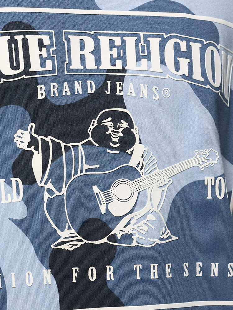 True Religion ロゴT ドーベルマン オーバーサイズ トゥルーレリジョン Tシャツ BOXロゴ カモフラ Y2K 00s 107929
