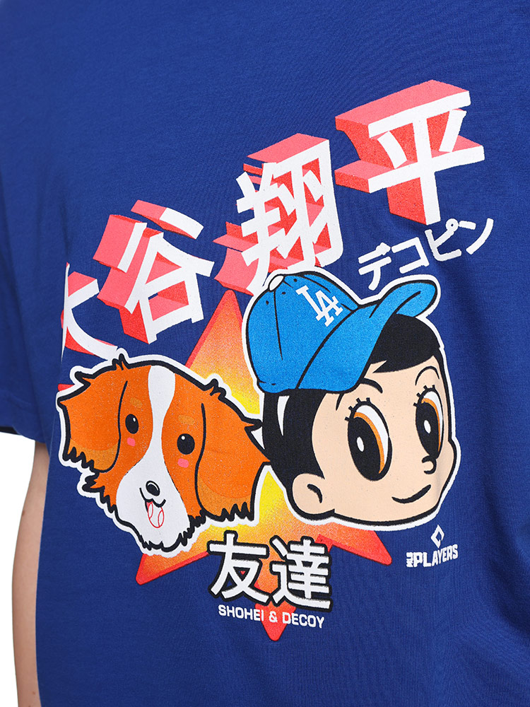 NEW ERA (ニューエラ) ERA×MLB 大谷翔平×デコピン プリント 半袖 T