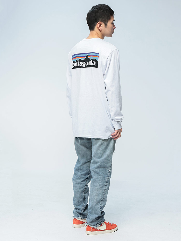 希少 07' old パタゴニア thermal l/s tee ユニセックス patagonia（パタゴニア） P-6ロゴ バックプリント クルーネック 長袖T