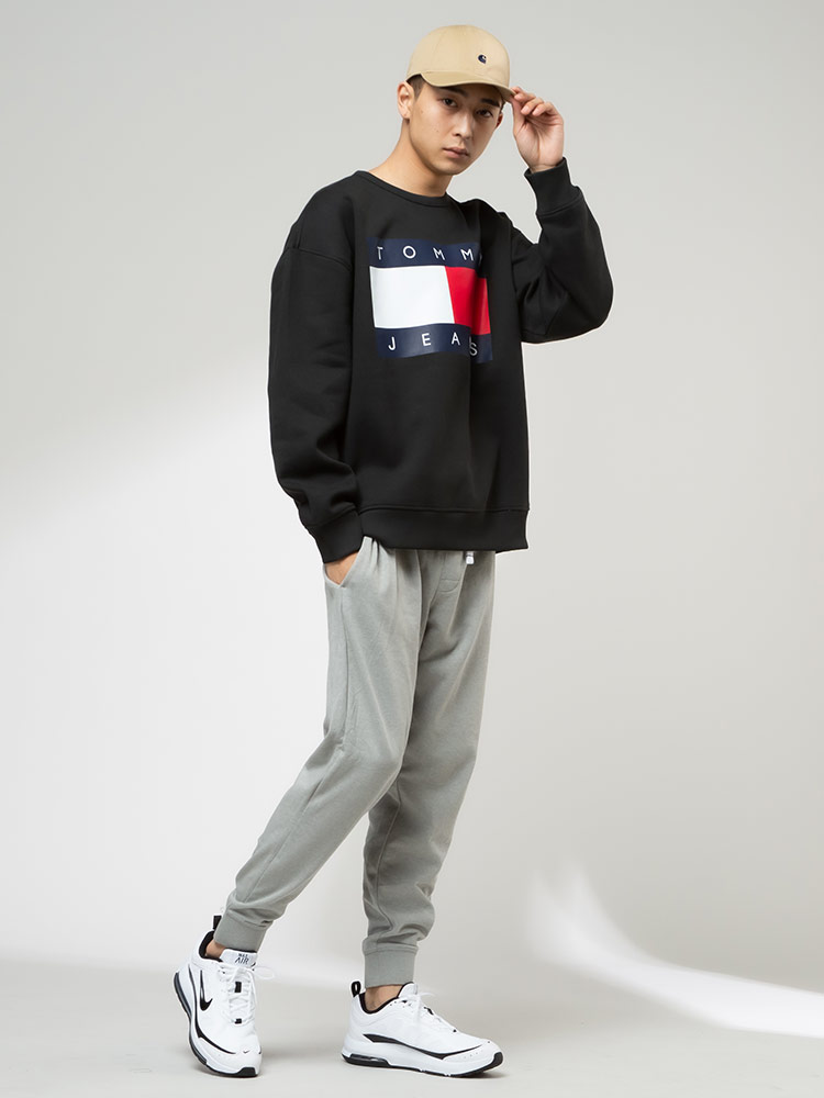 トミージーンズ トレーナー TOMMY JEANS スウェット スエット 裏