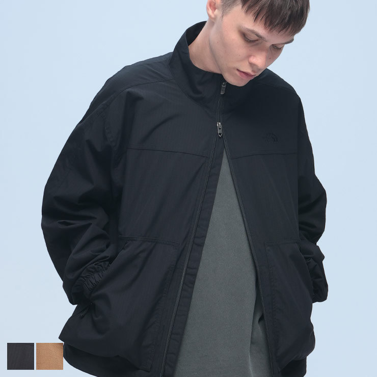 THE NORTH FACE ノースフェイス 新品 ストレッチ スタンドカラー ジップアップ ジャケット ジャージ 黒 S THE NORTH FACE（ザ ノースフェイス） ナイロンジャケット フルジップ