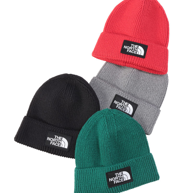 THE NORTH FACE（ザ ノースフェイス） ボックスロゴ 折り返し ニット