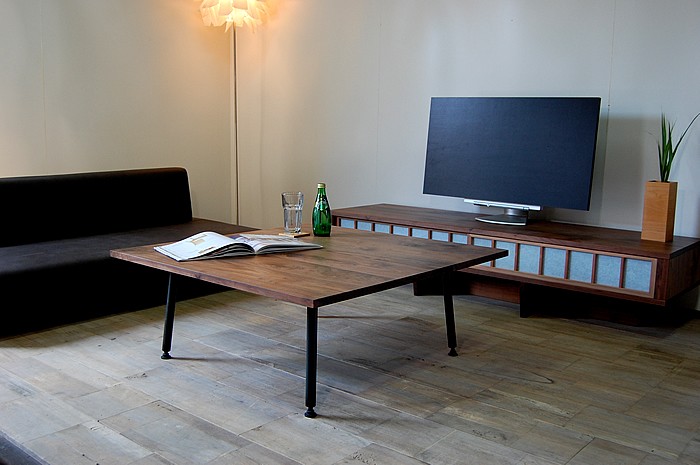 木を選べる無垢のローテーブル センターテーブル ウォールナット