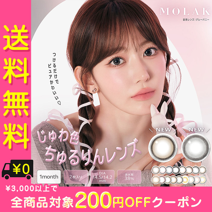 PIA カラコン 1ヶ月 度あり モラク MOLAK 宮脇咲良 マンスリー 1箱2枚