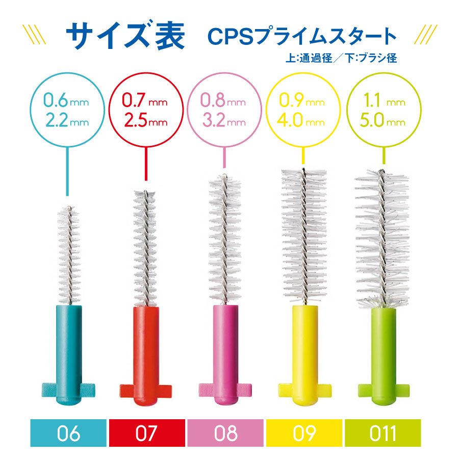 クラプロックス 歯間ブラシ CSプライムスタート ブルー CPS 06