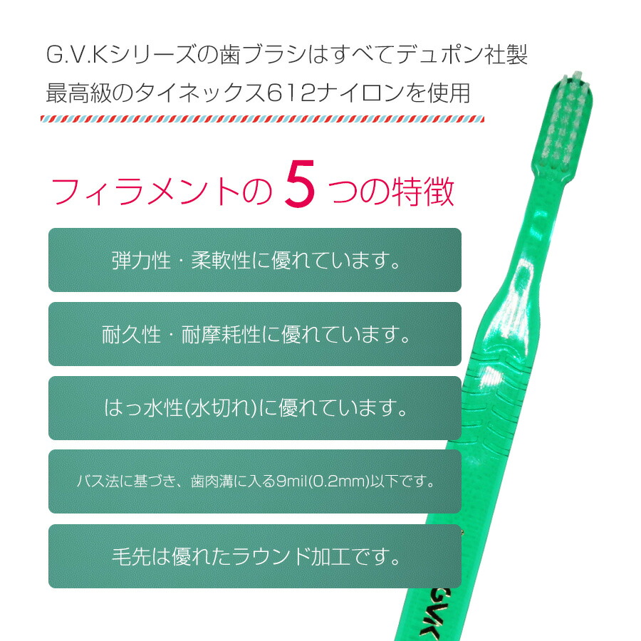 歯ブラシ G.V.K GVK Fit 3.07 ロングネックロングハンドル 12本 メール便送料無料 :20000260:アットイーハ - 通販 -  Yahoo!ショッピング