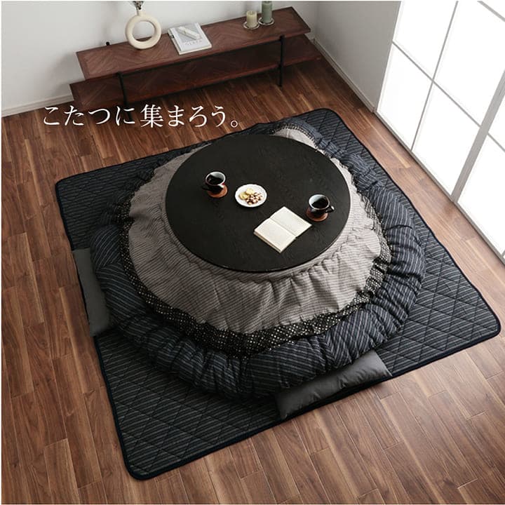 ゆかり こたつ布団 円形 ふっくら しじら織 ...の詳細画像3