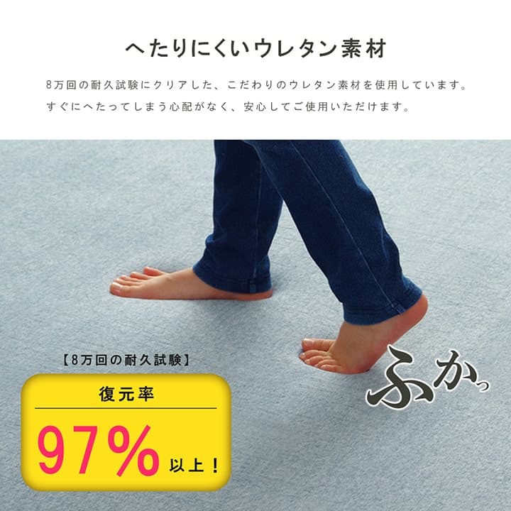 SARARI カーペット 絨毯 無地ラグ ラグ ふっくら ボリュームラグ 極厚ラグ 防音 パイル地 へたりにくい_4