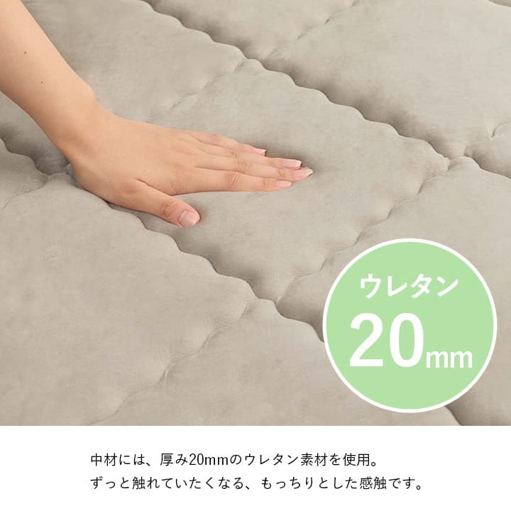 グランドライト カーペット 絨毯 無地ラグ ラグ こたつ敷布団 ボリュームラグ 極厚ラグ キルティングラグ 防音 滑り止め_2