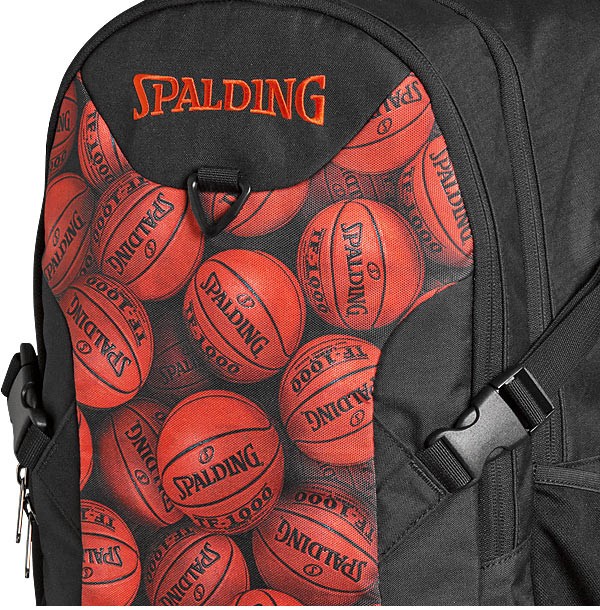 フォスター スポルディング ボールプリント Spalding40 006bpb バスケ収納バッグ リュック バスケットボール ブラウン C5dxfvy バスケ用バッグ