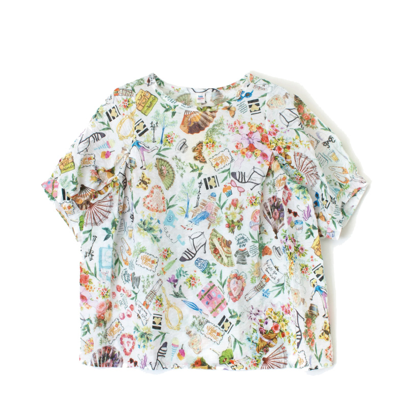 【数量限定！ミニバックプレゼント！】 TUNIC チュニック 6660 5分袖 80ローンパフサッカー タウンウォーク 綿100％ 鴨居羊子 かもいようこ フリーサイズ 数量限定！ミニバックプレゼント！】 TUNIC チュニック 5分袖 80