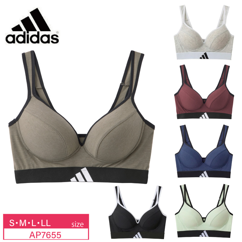 スポーツブラ新品ＭＬサイズ‼️最終お値下げ GUNZE（グンゼ） アディダス ノンワイヤー ブラジャー AP7655 GUNZE