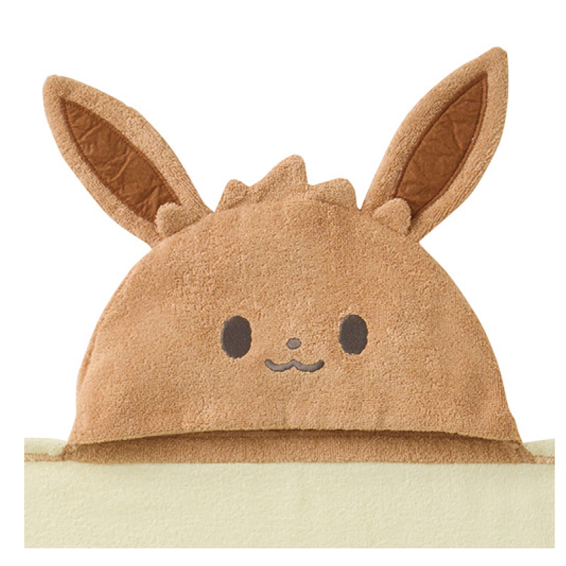 犬印本舗 モンポケ フード付きバスタオル B896092 犬印 イーブイ