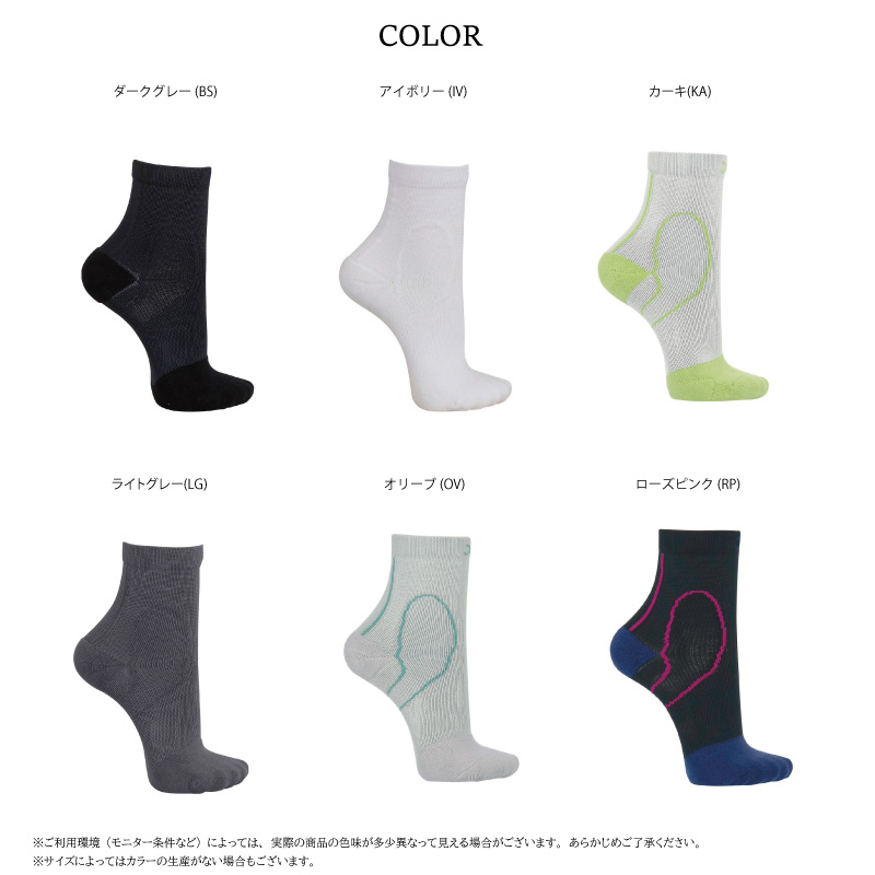 CW-X ワコール ソックス BCR608 wacoal ユニセックス プレーンソックス