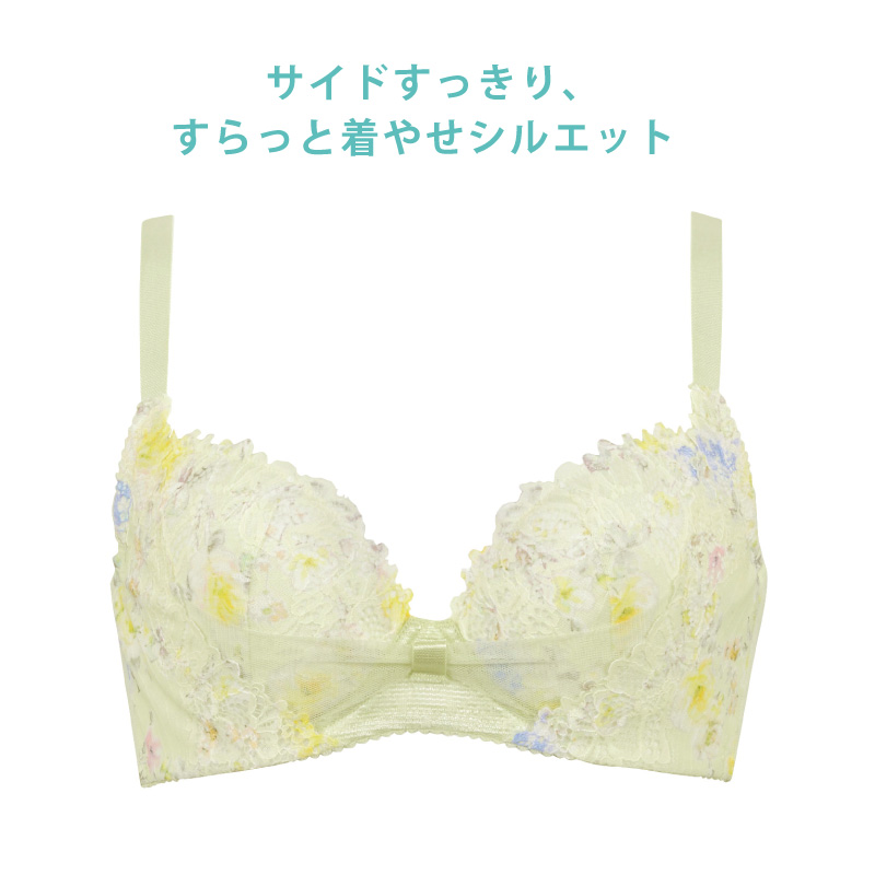 WACOAL ワコール リボンブラ 脇すっきり ブラジャー BRB433 3/4カップ 