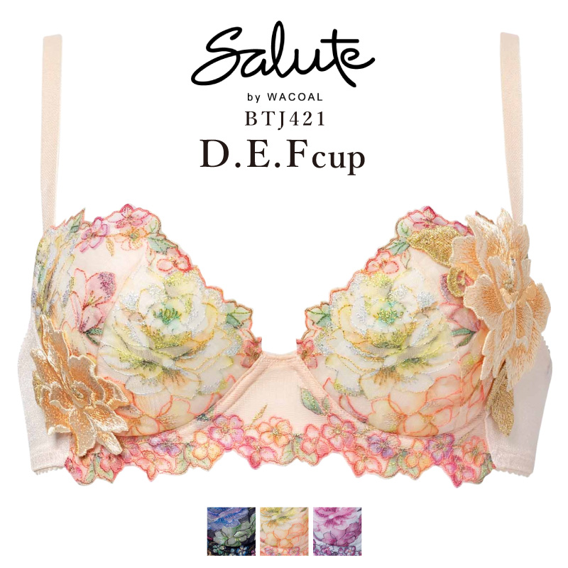 sm1861 ¥ Salute Real Up Bra セット Amazon.co.jp: Wacoal Salute Salute 22AW Coffret 74G BTJ474