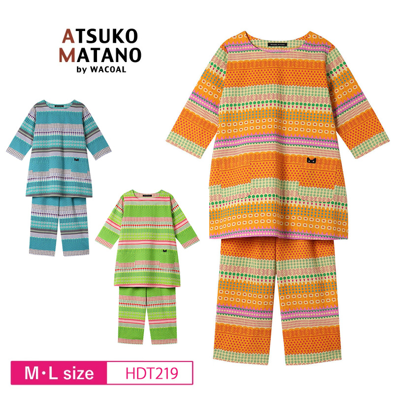 ワコール　マタノアツコ　パジャマ　Lサイズ　HDT210 GY Amazon | [ワコール] マタノアツコ パジャマ ATSUKO MATANO 長袖