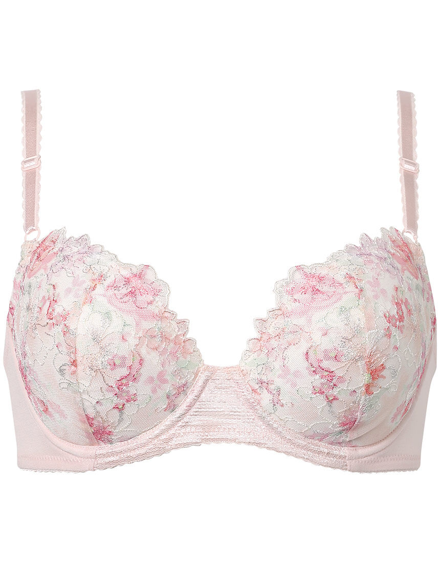 新品 ワコール　 Wing サーモンピンク花 ブラジャー  B75 Wing ブラジャー 「ナチュラルアップブラ」 : ZOZOTOWN Yahoo!店