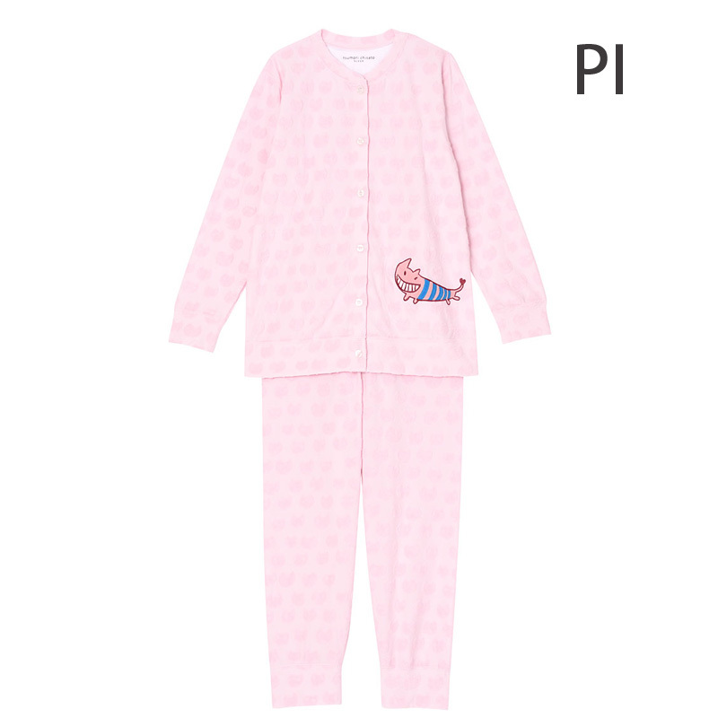 までに 10%OFF 前あき ネコ柄 パイルジャカード M・Lサイズ UDQ140 インナーショップ メイクリーン - 通販 - PayPayモール ワコール wacoal ツモリチサト tsumori chisato SLEEP パジャマ 長袖 ロングパンツ なりますの