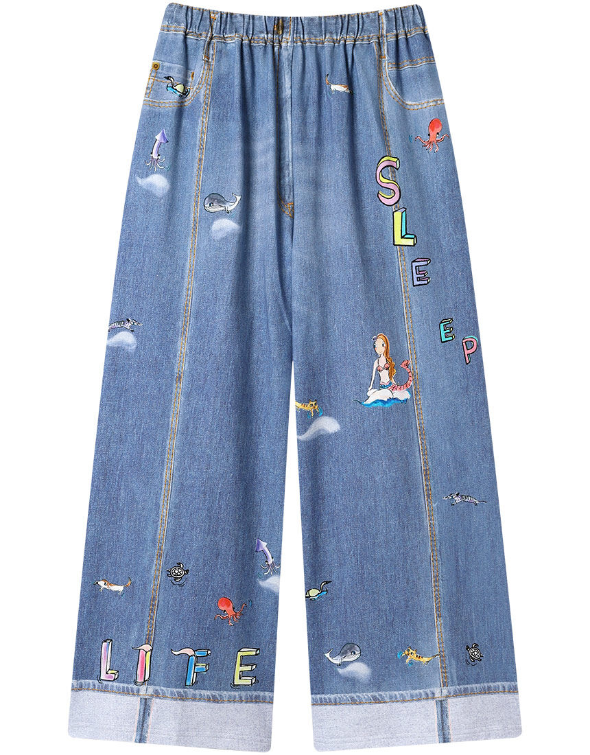 tsumori chisato SLEEP ワコール ツモリチサト ボトムス 10分丈 ワイド