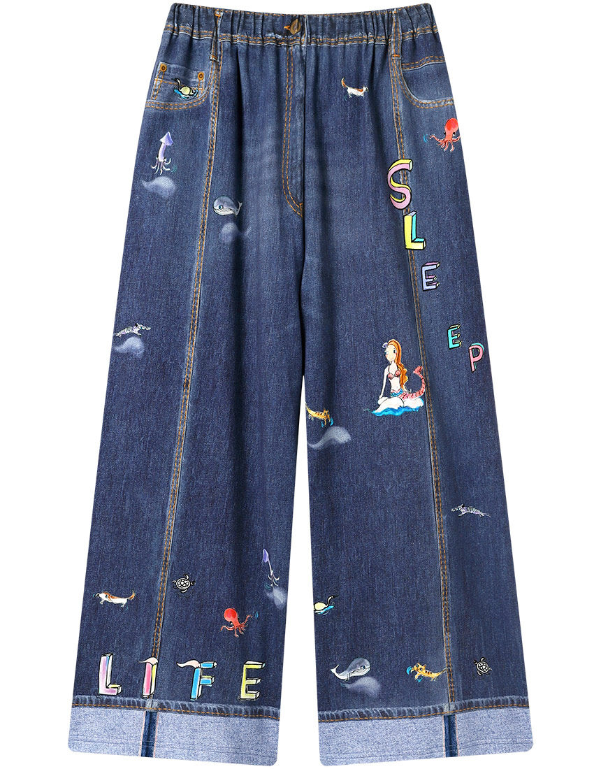 tsumori chisato SLEEP ワコール ツモリチサト ボトムス 10分丈 ワイド