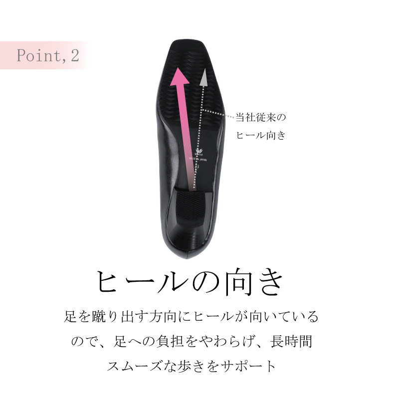 WACOAL ワコール SUCCESSWALKサクセスウォーク パンプス WFN030
