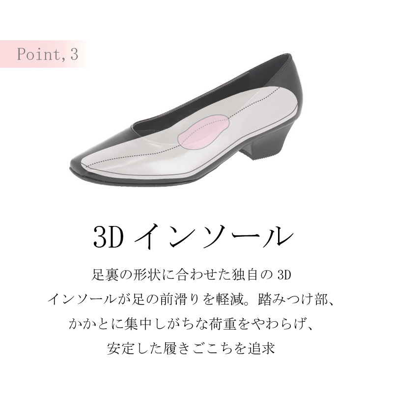 WACOAL ワコールSUCCESSWALKサクセスウォーク パンプス WFN360