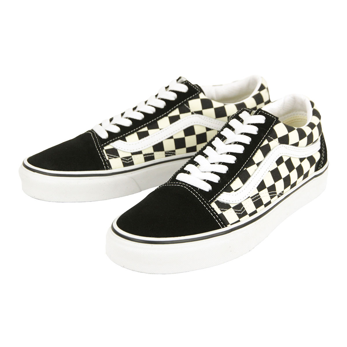 バンズ スニーカー メンズ 正規販売店 VANS オールドスクール チェッカーボード VANS OLD SKOOL (PRIMARY CHECK) BLACK/WHITE VN0A38G1P0S