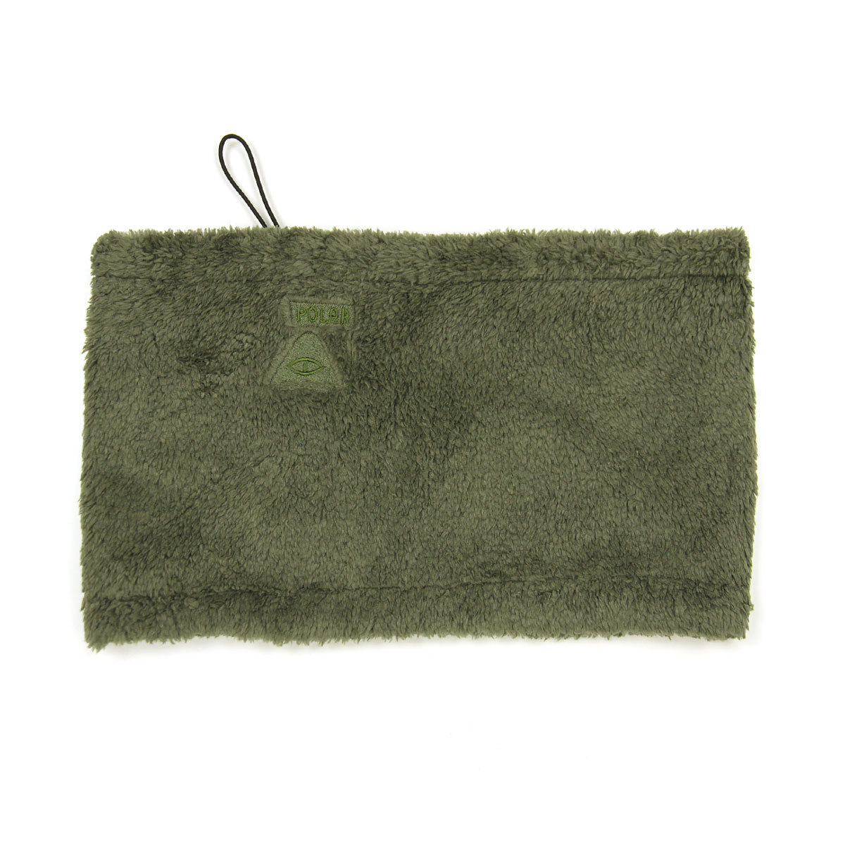 ポーラー マフラー メンズ レディース 正規販売店 POLER ネックウォーマー リバーシブル REVERSIBLE SHEEP FLEECE NECK WARMER BLACK/OLIVE