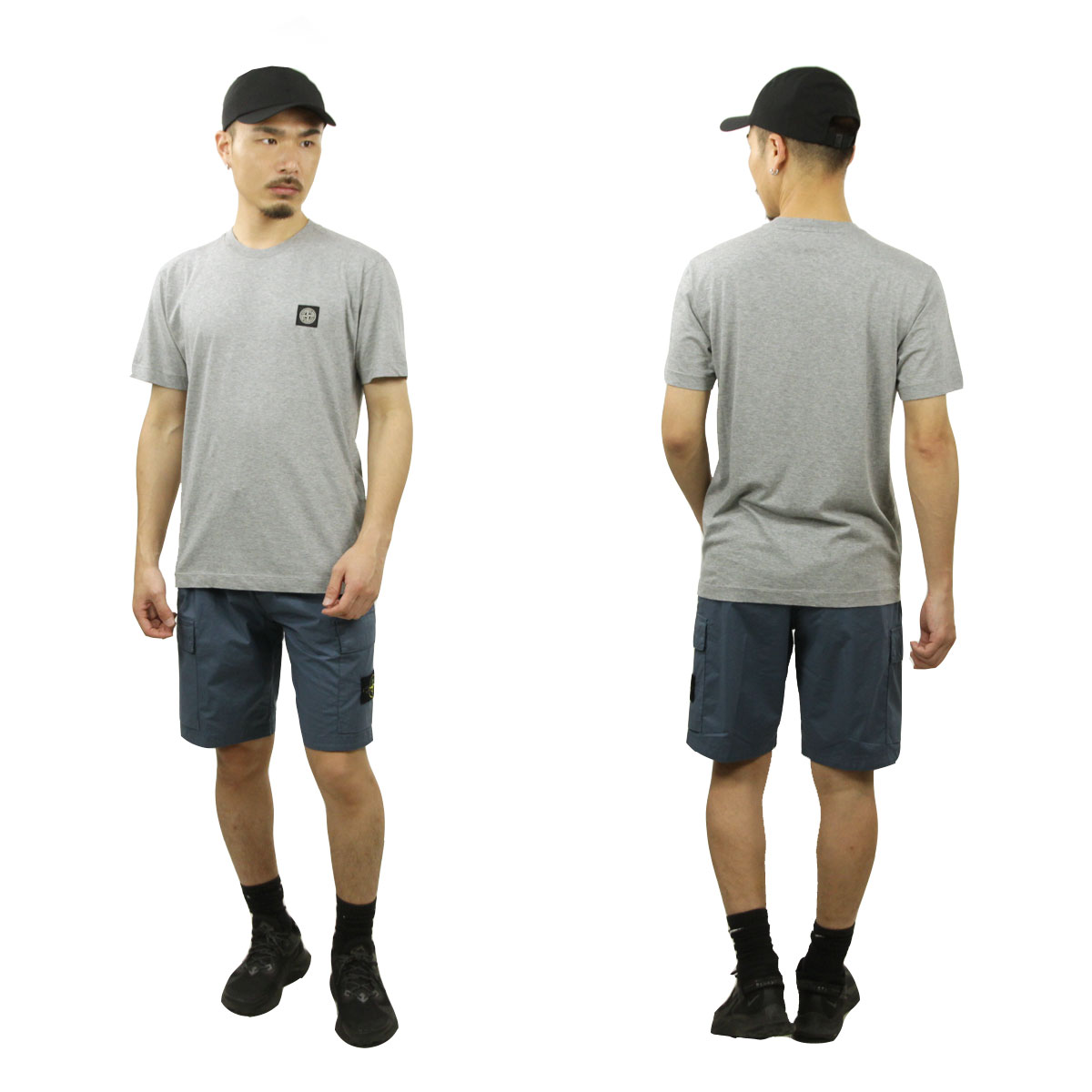 【お得！】訳あり★Stoneストーンアイランド定番Tシャツ STONE ISLAND (ストーンアイランド) 袖ジップポケット クルー