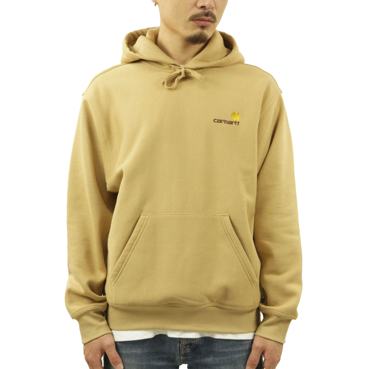 カーハート パーカー メンズ 正規品 CARHARTT WIP ワンポイント ロゴ