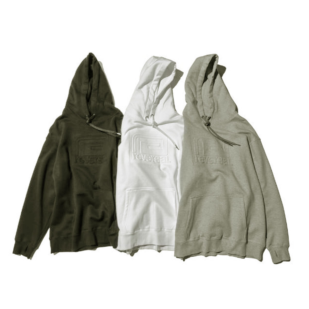 リバーサル パーカー メンズ 正規販売店 REVERSAL rvddw プルオーバーパーカー EMBOSS BIG MARK SWETA PARKA  rv21aw209 H.GRAY