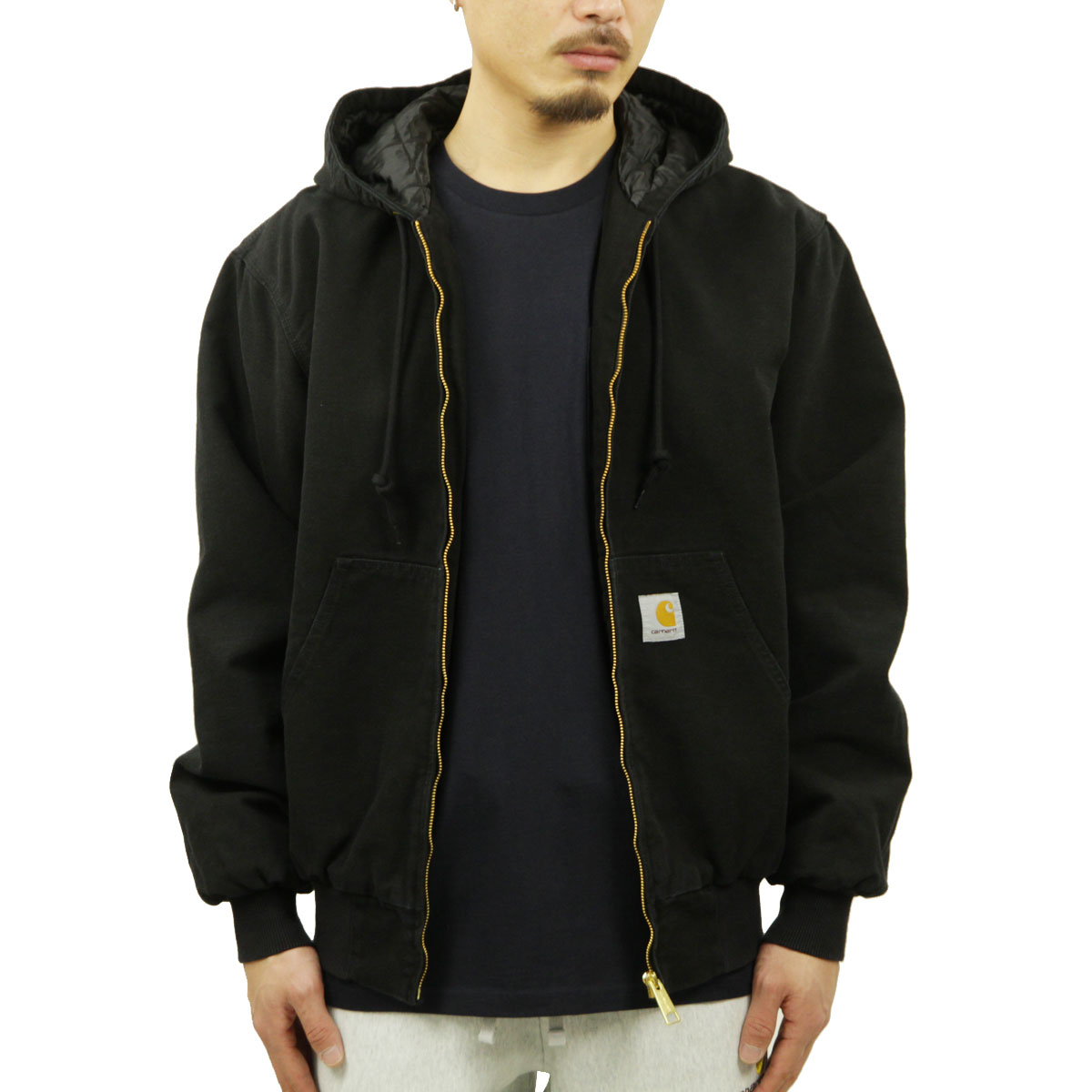 カーハート アウター メンズ 正規品 CARHARTT WIP アクティブジャケット OG ACTIVE JACKET AGED CANVAS  BLACK I027360 89