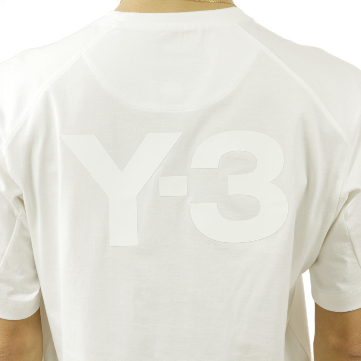 ワイスリー Tシャツ メンズ 正規品 Y-3 半袖Tシャツ バックプリント クルーネック ロゴTシャツ M CLASSIC BACK LOGO SS  TEE FN3349 CORE WHITE