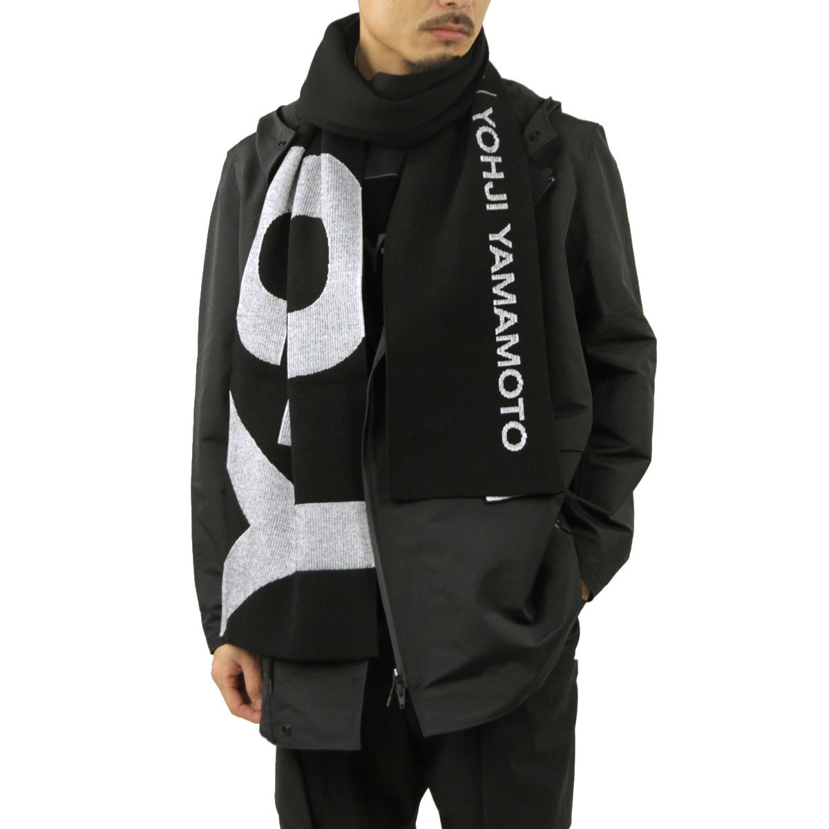 ワイスリー マフラー メンズ レディース 正規品 Y-3 マフラー Y-3 CL SCARF HA6527 BLACK