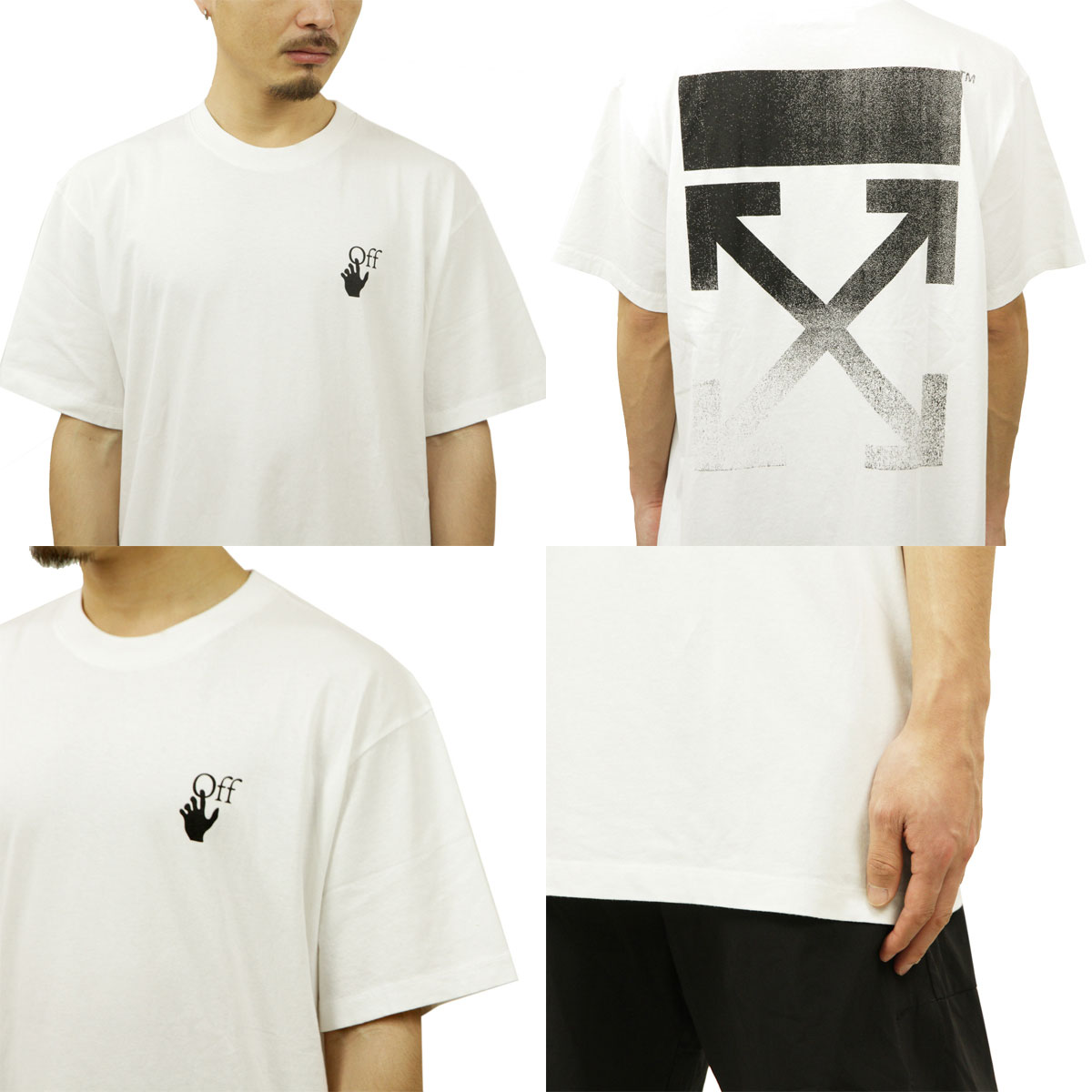 オフホワイト Tシャツ メンズ 正規品 OFF-WHITE 半袖Tシャツ