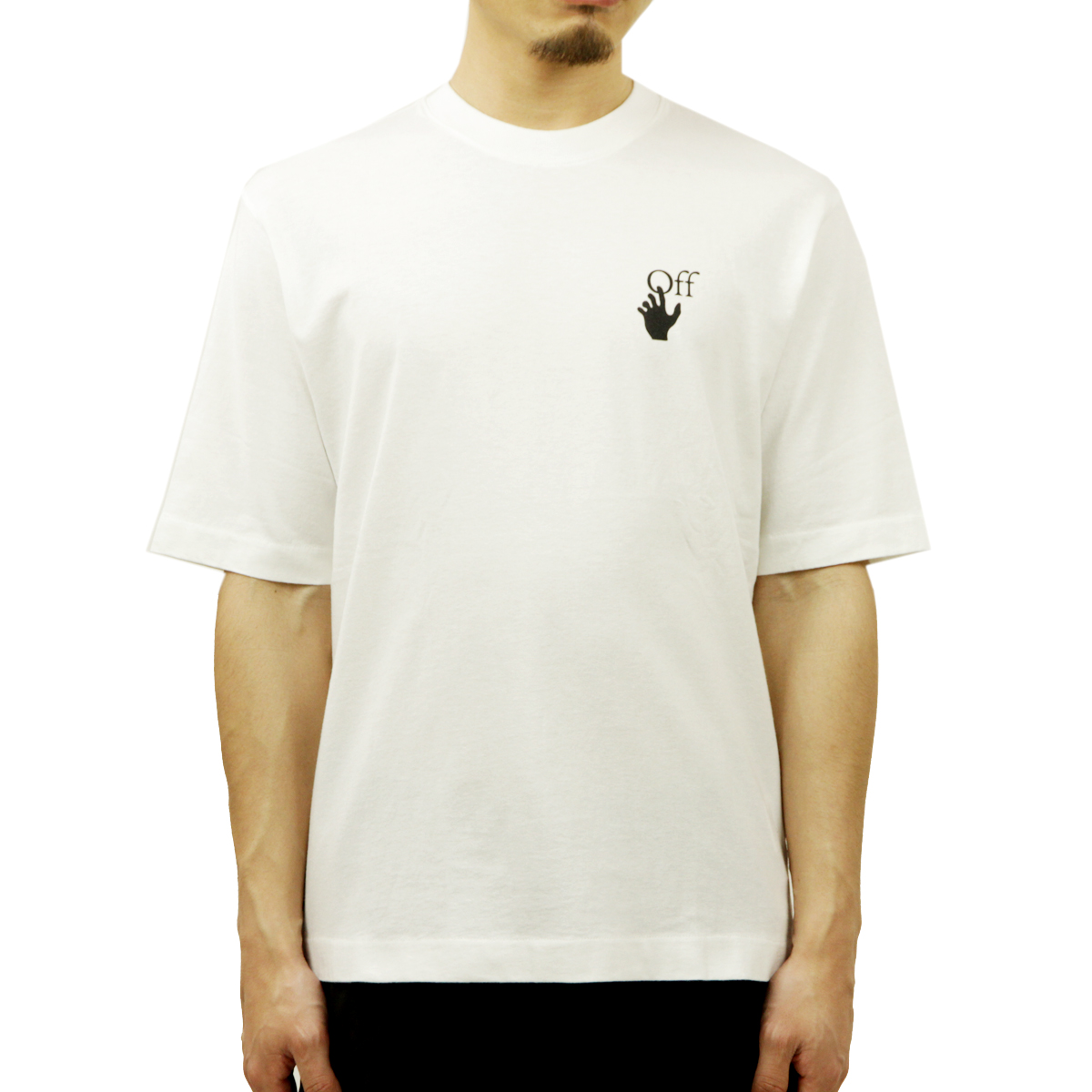 オフホワイト Tシャツ メンズ 正規品 OFF-WHITE 半袖Tシャツ バック 