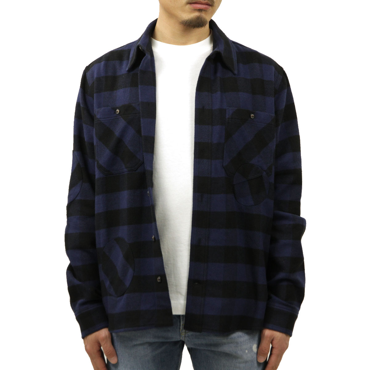 オフホワイト シャツ メンズ 正規品 OFF-WHITE 長袖シャツ フランネルシャツ ネルシャツ SPECIAL FLANNEL SHIRT  BLACK NO COLOR OMGA188F21FAB0011000