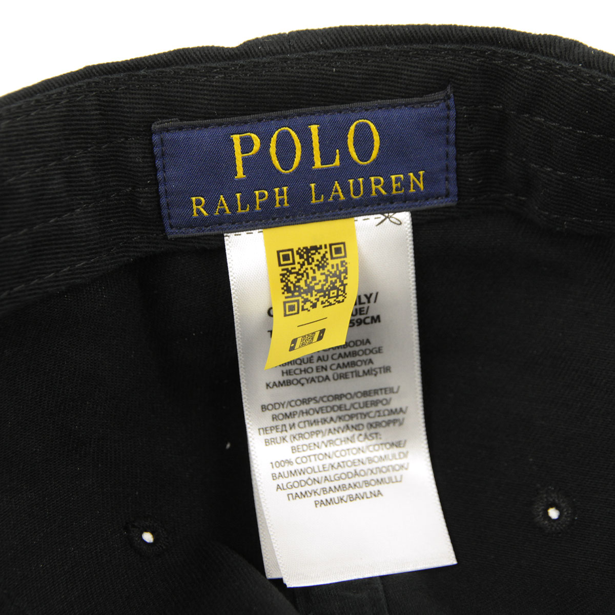 ポロ ラルフローレン 帽子 メンズ レディース 正規品 POLO RALPH LAUREN ビッグポニー キャップ ベースボールキャップ BIG PONY CHINO SPORT CAP H221SC02 710780286001 BLACK/BLACK