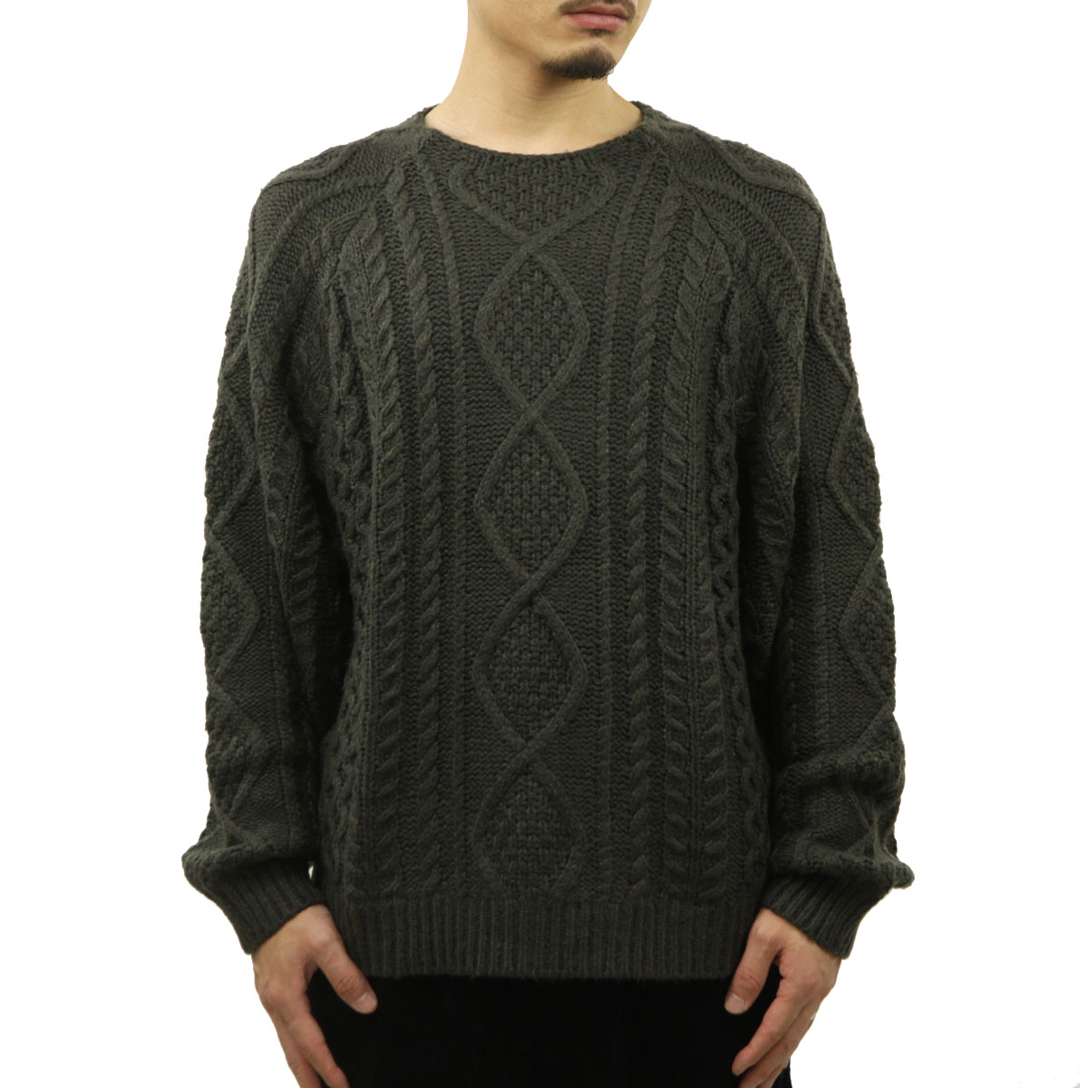 Fog Essentials オフブラックニットセーター入手困難グレー黒ロゴ Fog Essentials オフブラックニットセーター入手困難グレー黒ロゴ