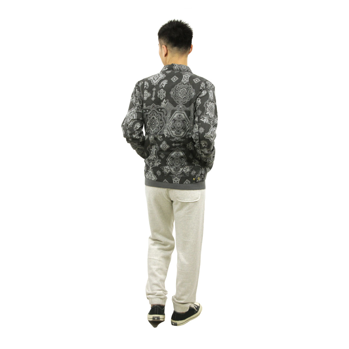 カーハート メンズ ジャケット 正規品 CARHARTT WORK IN PROGRESS ペイズリー柄 デトロイトジャケット DETROIT JACKET VERSE PRINT I030763 BK