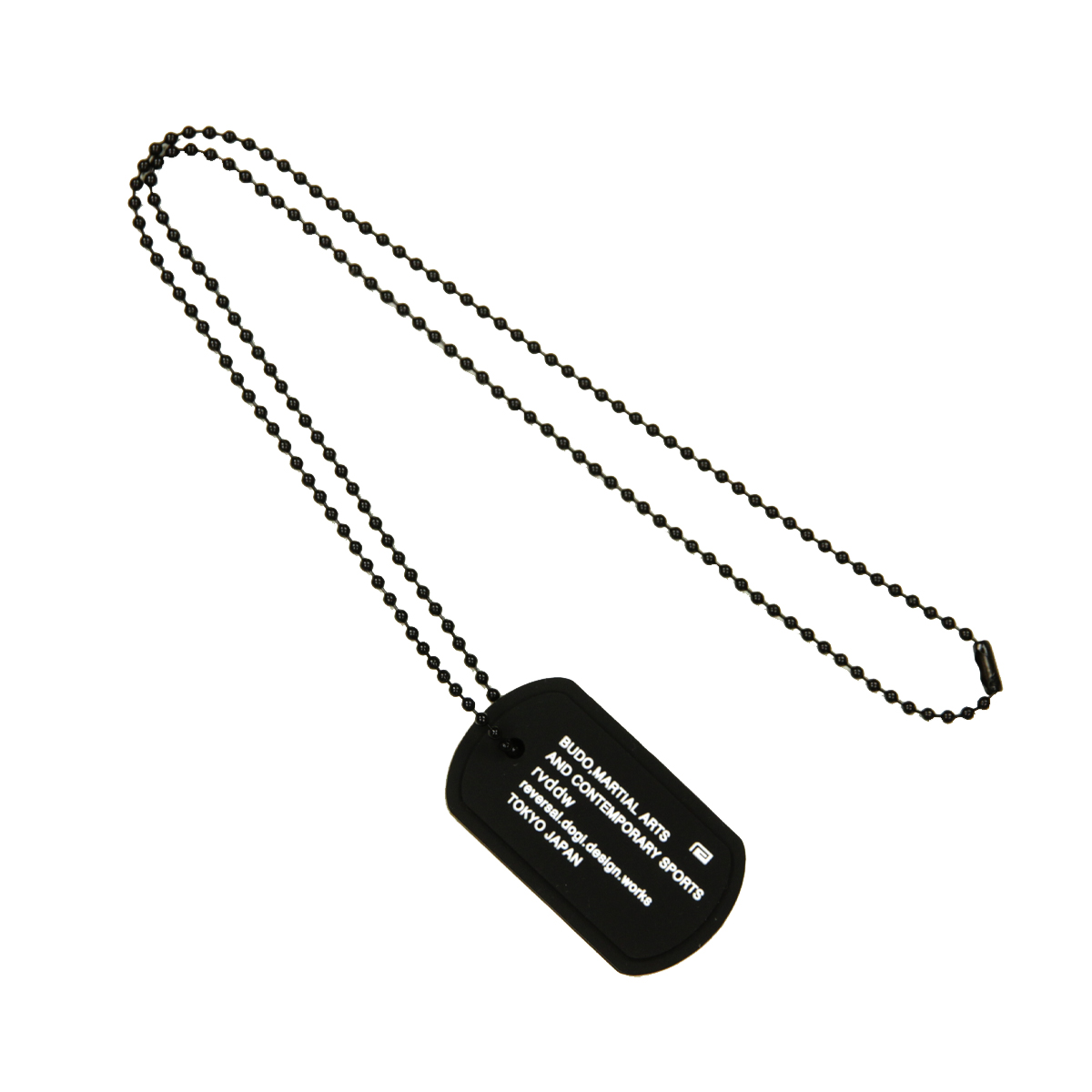 リバーサル メンズ レディース ドッグタグ 正規販売店 REVERSAL アクセサリー ネックレス シリコン SILICON DOGTAG rv23aw708 BK BLACK