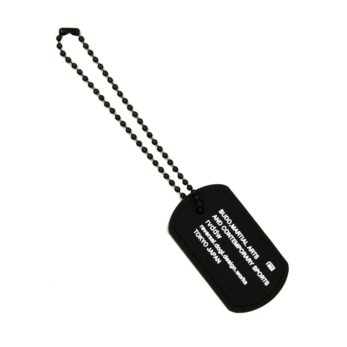 リバーサル メンズ レディース ドッグタグ 正規販売店 REVERSAL アクセサリー ネックレス シリコン SILICON DOGTAG rv23aw708 BK BLACK