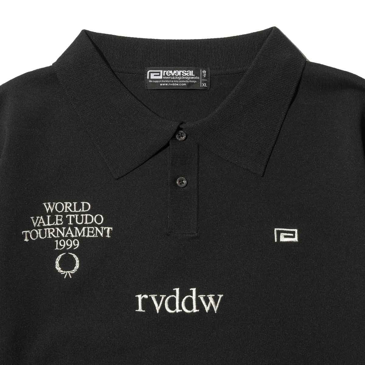 リバーサル メンズ ポロシャツ 正規販売店 REVERSAL 半袖 ニット PREMIUM KNIT POLO SHIRTS RV24SS054-BK BLACK クリスマス プレゼント ラッピング reversal（リバーサル） メンズ ポロシャツ 正規販売店 半袖 ニット