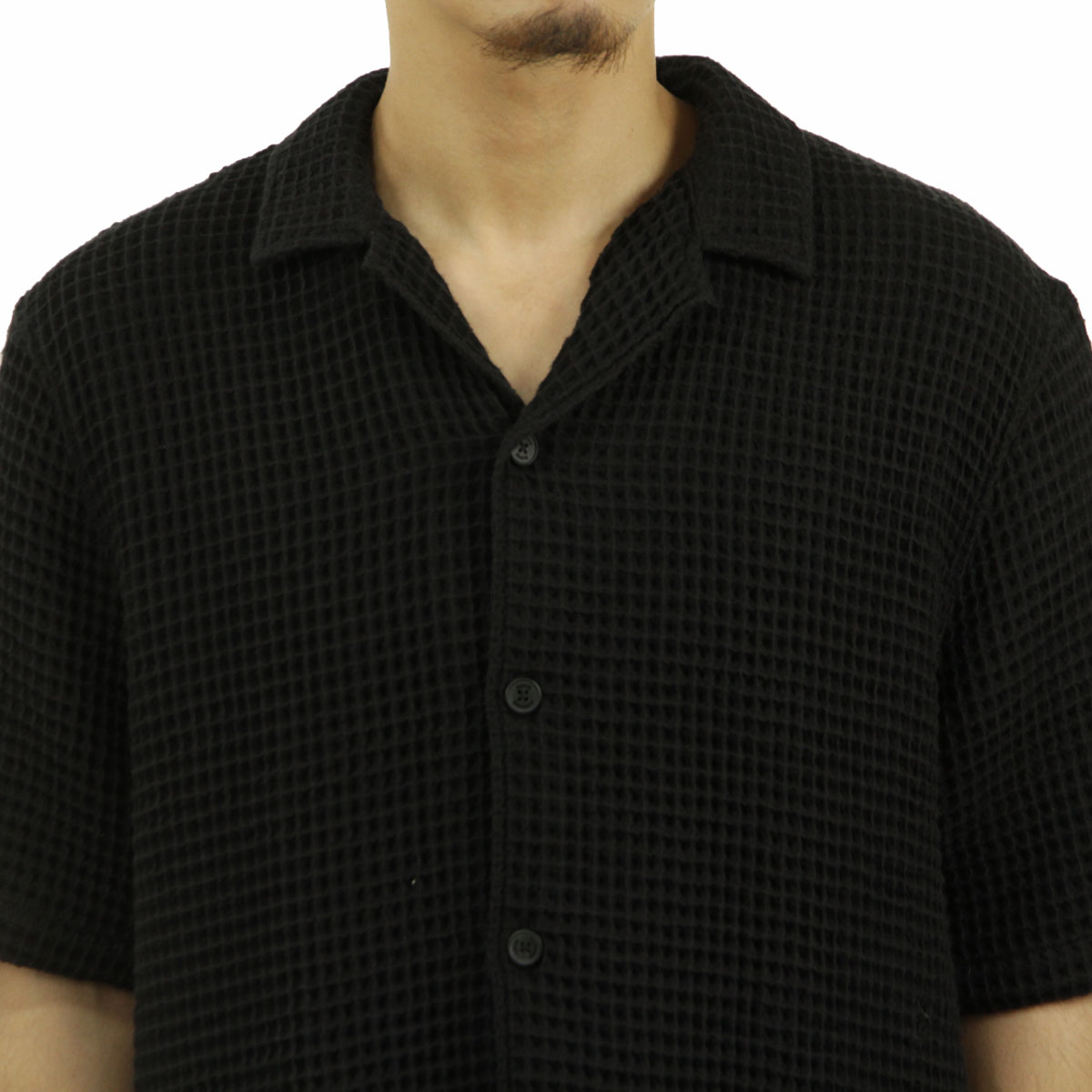 エルバイン メンズ 半袖シャツ 正規販売店 ELVINE ボタンダウン ワッフル生地 開襟シャツ KILIAN RELAXED FIT WA クリスマス プレゼント ラッピング ボーナスストア 誰でも+5% 12/31 0:00〜1/1 23:59】 エルバイン メンズ