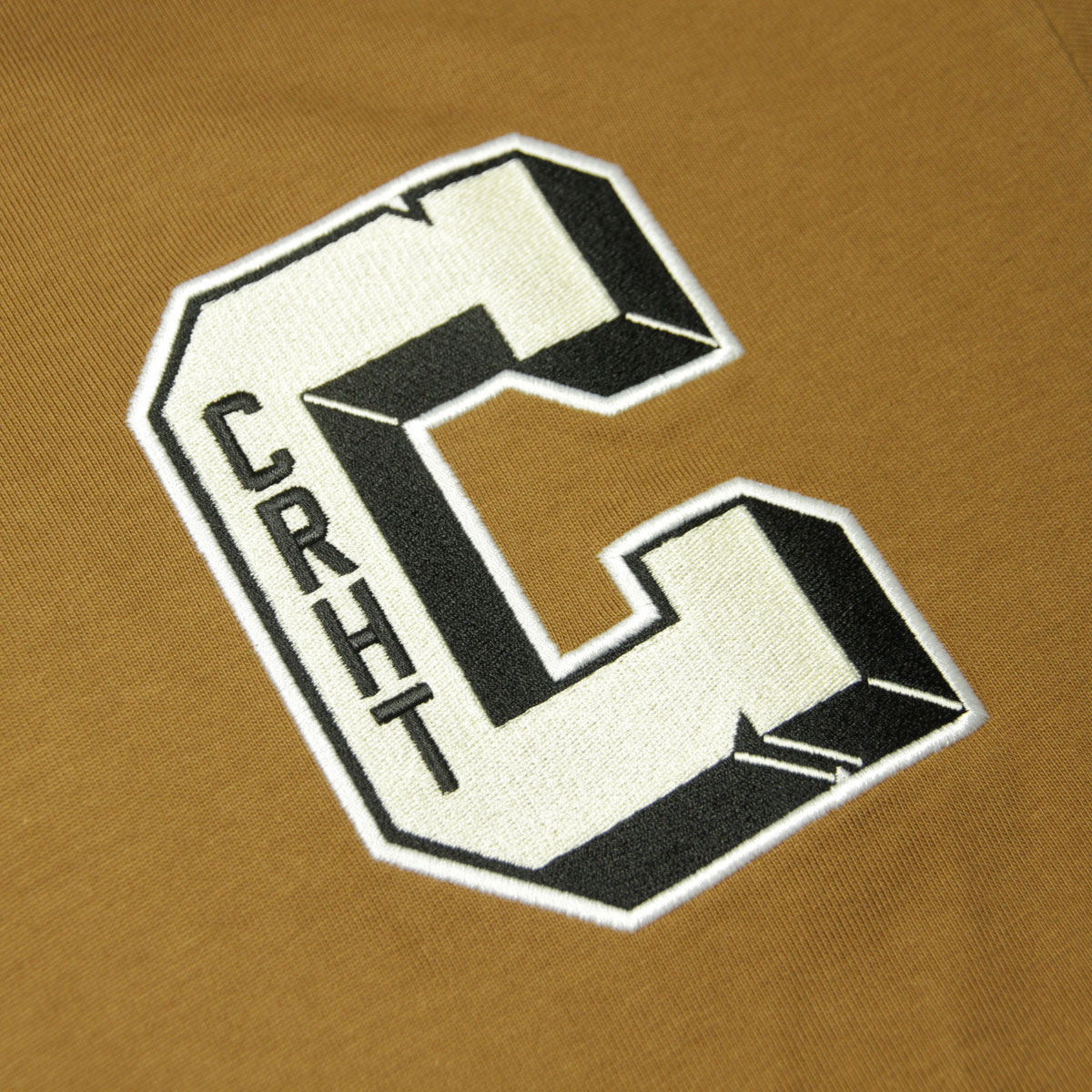 カーハート メンズ ラガーシャツ 正規品 CARHARTT WIP 長袖シャツ コットン LONG SLEEVE BROWN DUCKS RUGBY SHIRT HAMILTON BROWN/WHITE I033832 2IQXX