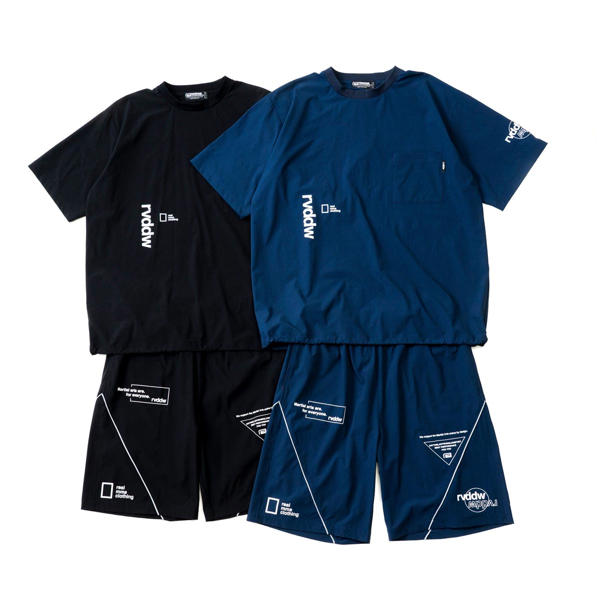 リバーサル メンズ セットアップ 正規販売店 REVERSAL ナイロン 半袖Tシャツ ショートパンツ AGGRESSIVE NYLON SET UP ネイビー rv25aw051-NV NAVY