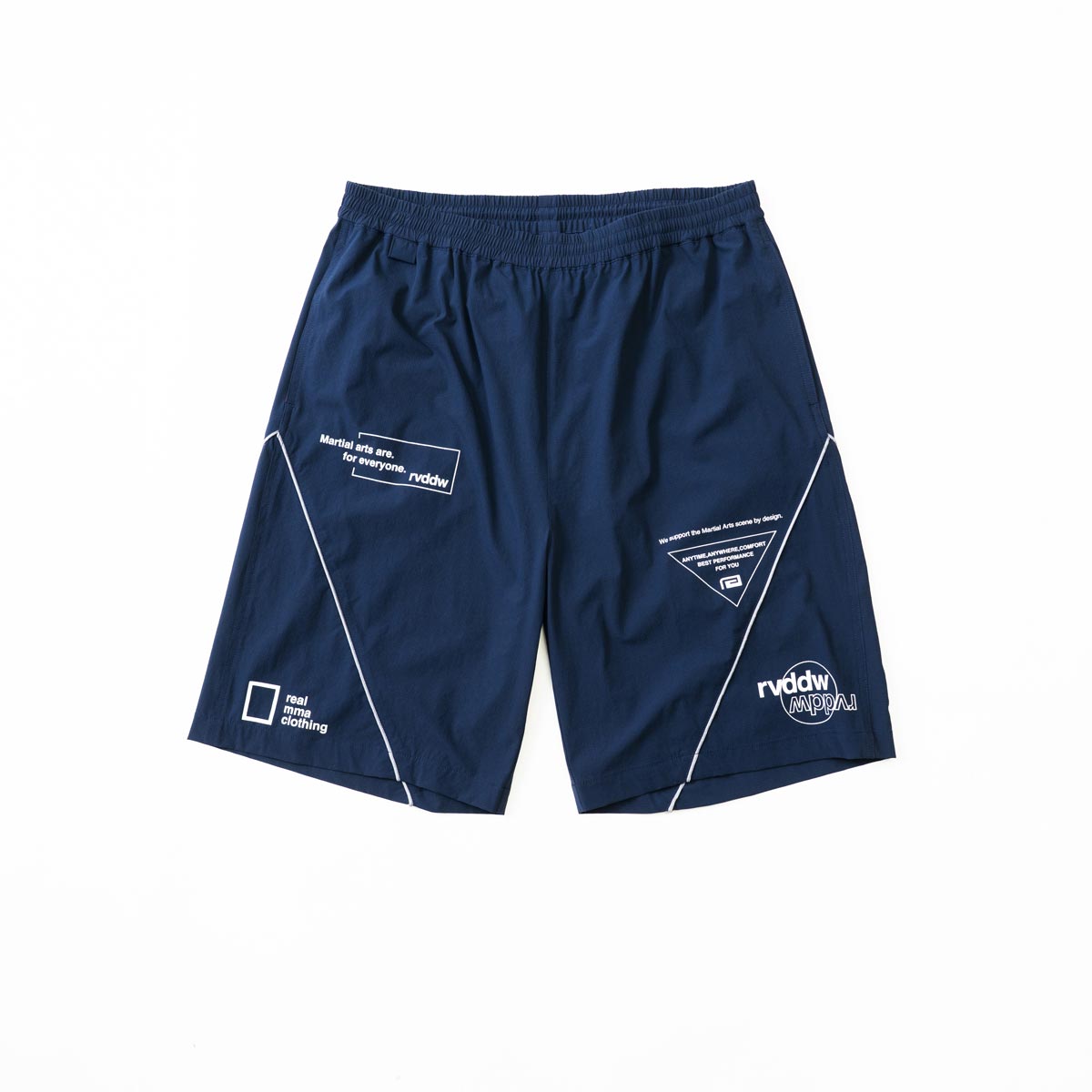 リバーサル メンズ セットアップ 正規販売店 REVERSAL ナイロン 半袖Tシャツ ショートパンツ AGGRESSIVE NYLON SET UP ネイビー rv25aw051-NV NAVY
